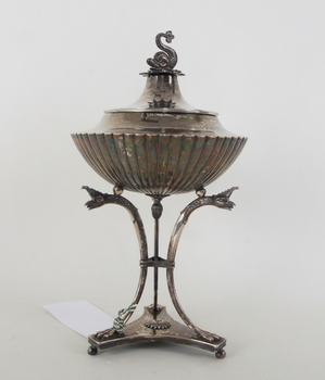 90915. SOCKERSKÅL PÅ FOT. Silver, Erik A. Körsner, Falun 1815.