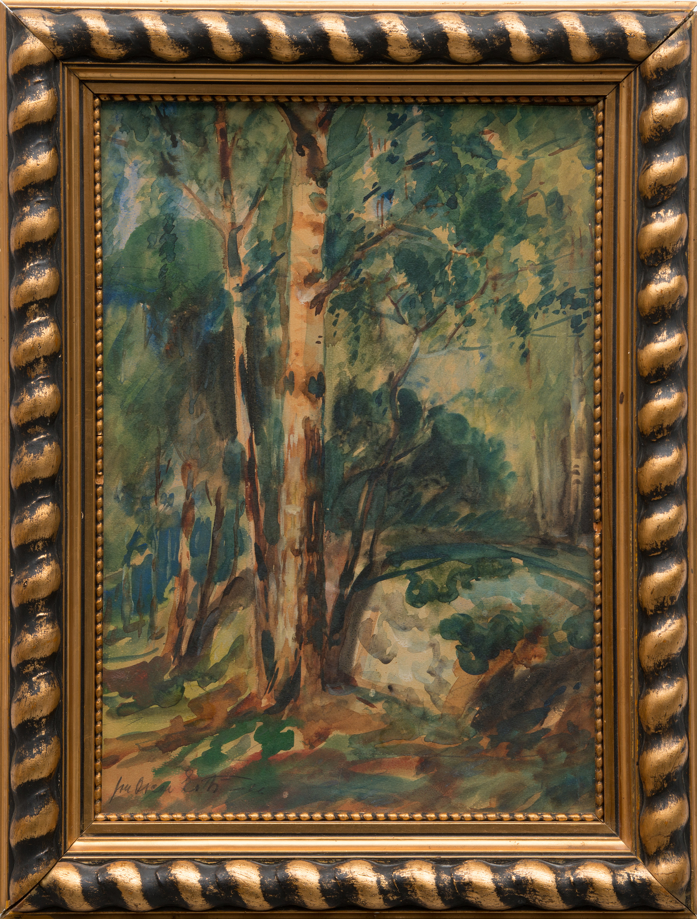 gouache on board, signed and dated 16. Bukowskis