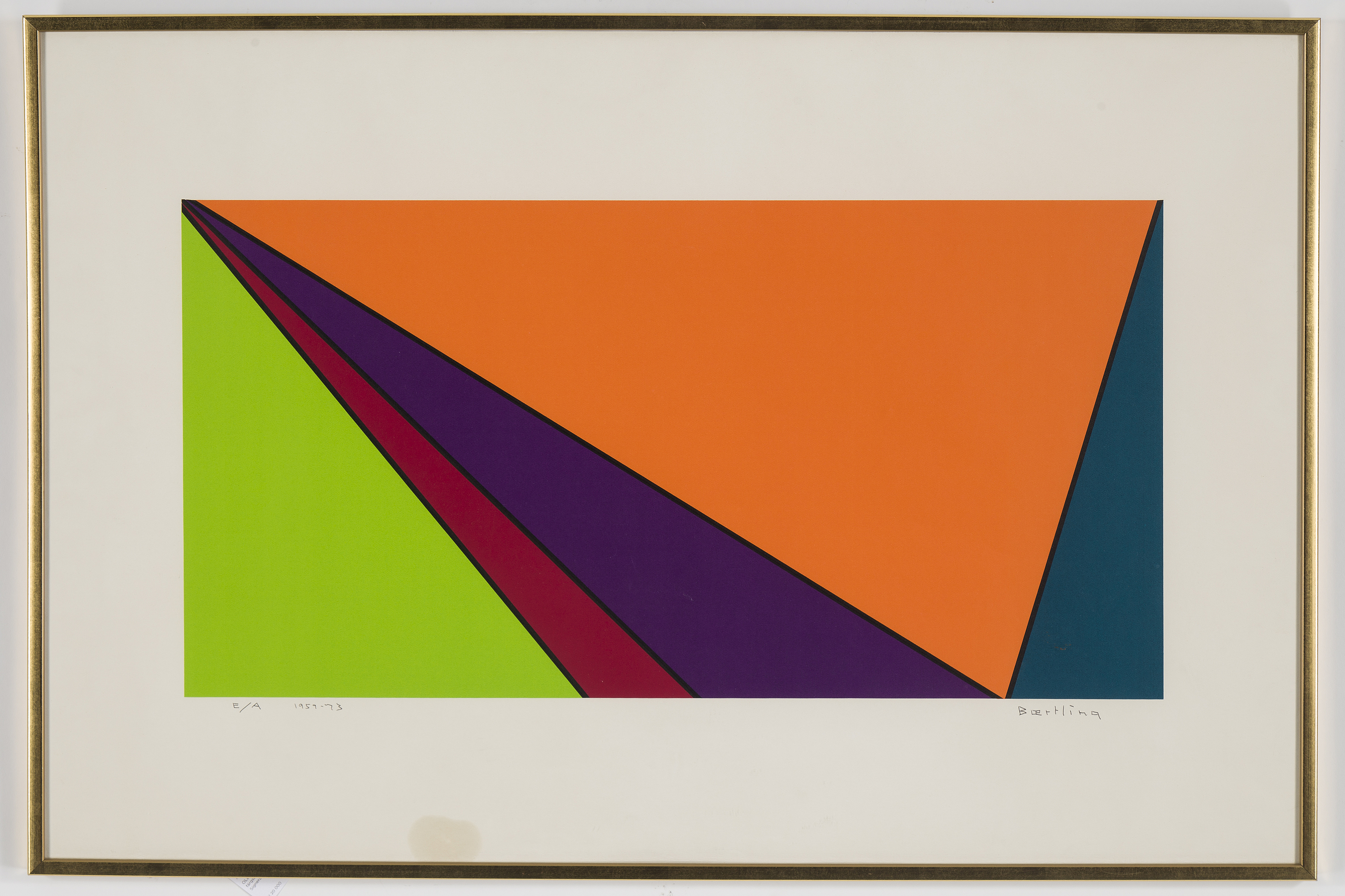 OLLE BAERTLING, silkscreen on paper EA edition, signed and dated 1959