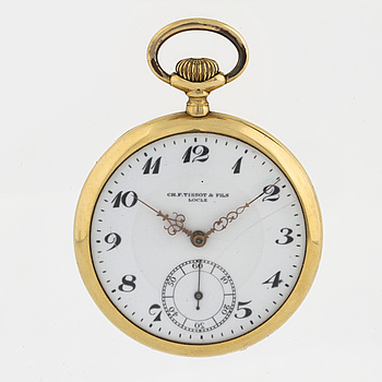 CH.F. TISSOT & FILS, Locle, pocket watch, 48 mm.