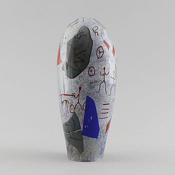 JAN-ERIK RITZMAN, a glass object, signed.