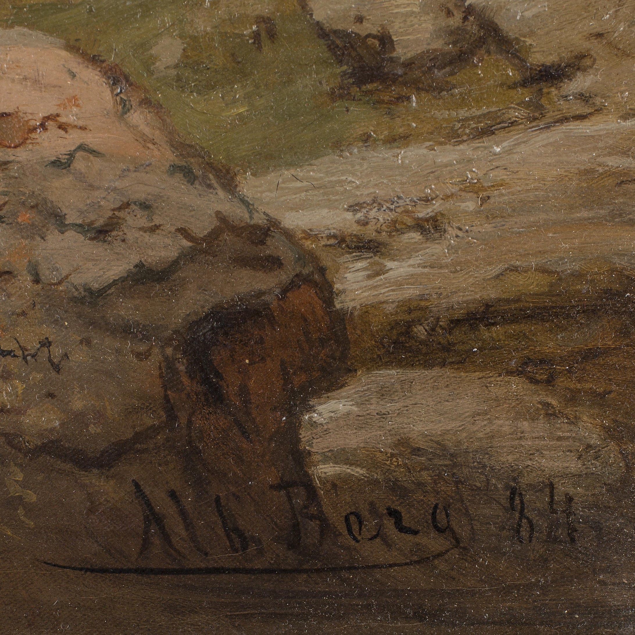 ALBERT BERG, olja på duk, signerad och daterad 84. Bukowskis