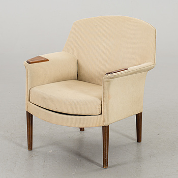 AKSEL BENDER MADSEN OCH EJNER LARSEN, fåtölj, för FRITZ HANSEN 1950/60-tal. Cites.