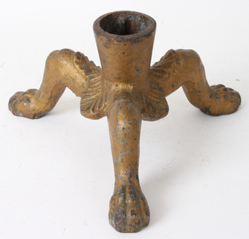92061. JULGRANSFOT, patinerad metall, 1900-talets första hälft.