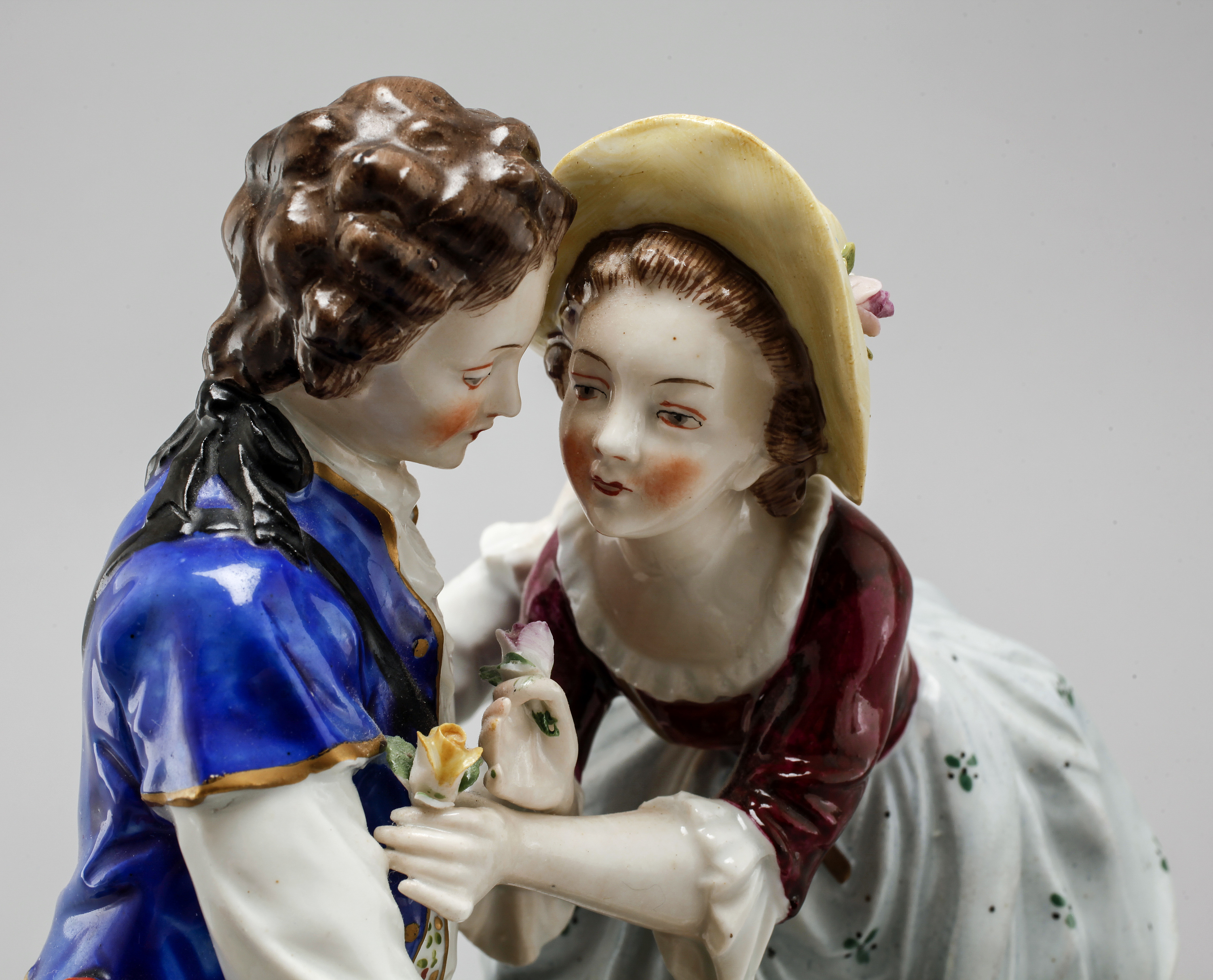 A porcelain figurine from Sitzendorf in Germany, made in late 19th