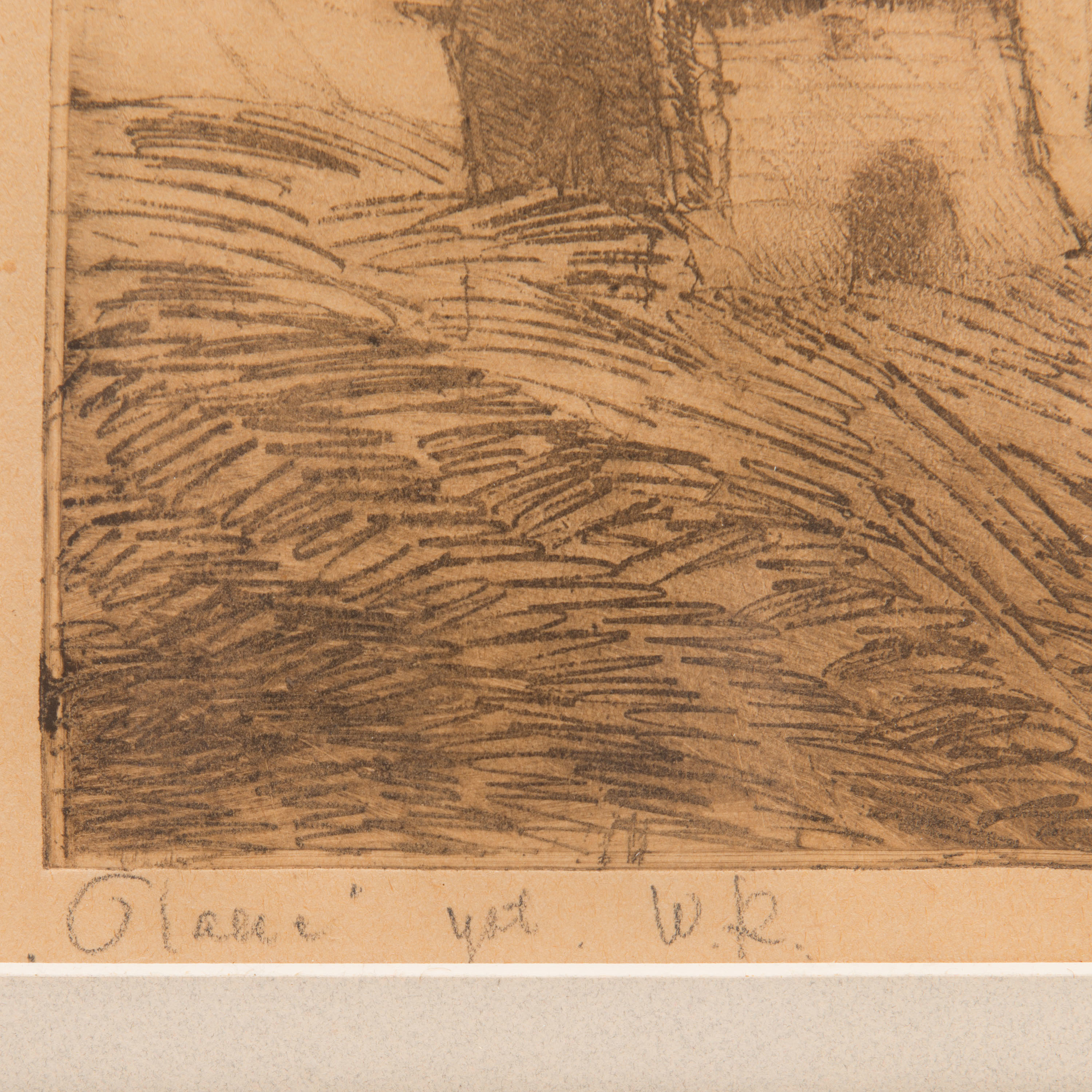 VÄINÖ KUNNAS, etsning, signerad, otydligt daterad. Bukowskis