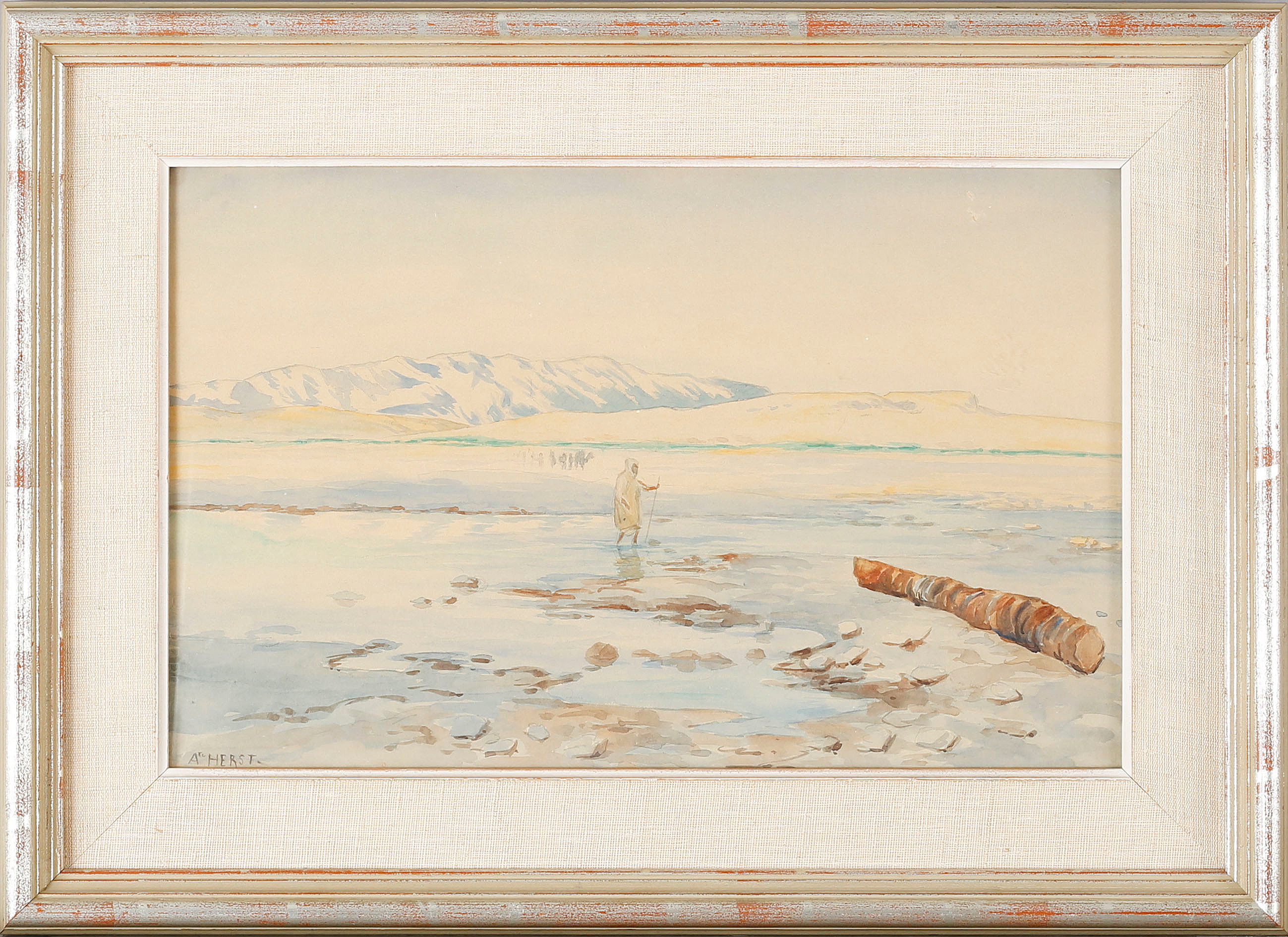 AUGUSTE CLÉMENT JOSEPH HERST, watercolor, signed. Bukowskis