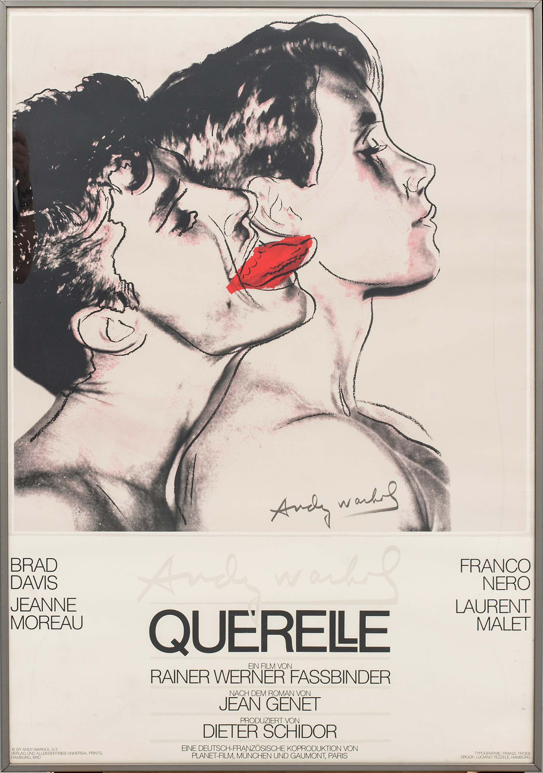 FILMAFFISCH Med Motiv Efter Andy Warhol Querelle 1983 Bukowskis filmaffisch-med-motiv-efter-andy-warhol-querelle-1983-bukowskis
