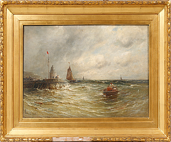 GUSTAVE DE BREANSKI, oil on canvas, signed.