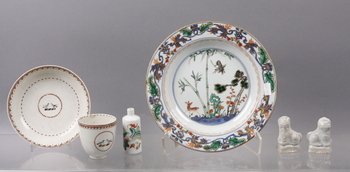 93267. PARTI PORSLIN, 5 delar, 1700-1800-tal.
