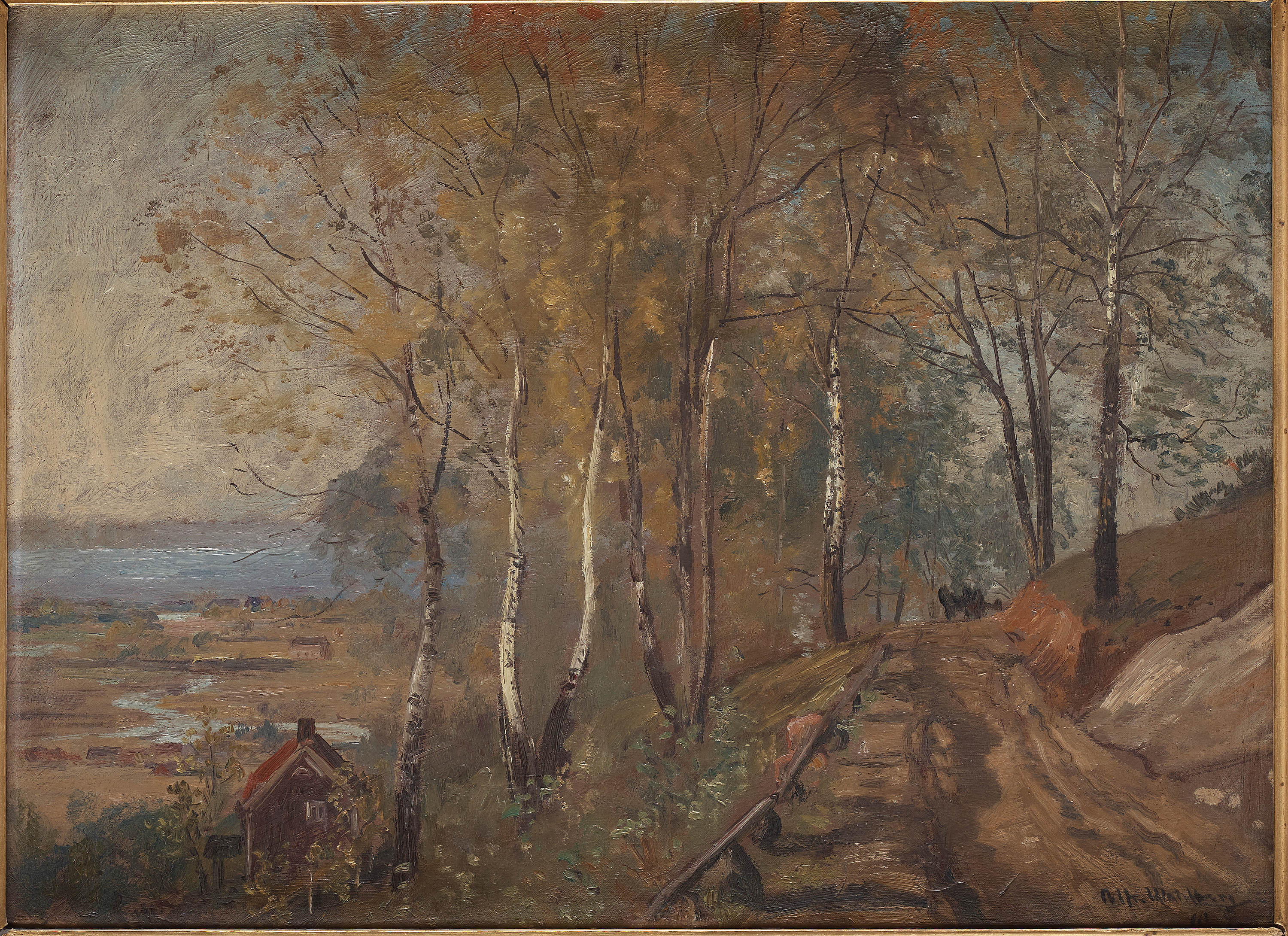 ALFRED WAHLBERG, oil on canvas, signed. Bukowskis