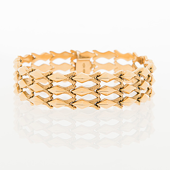 ARMBAND, 18K guld. Italien.