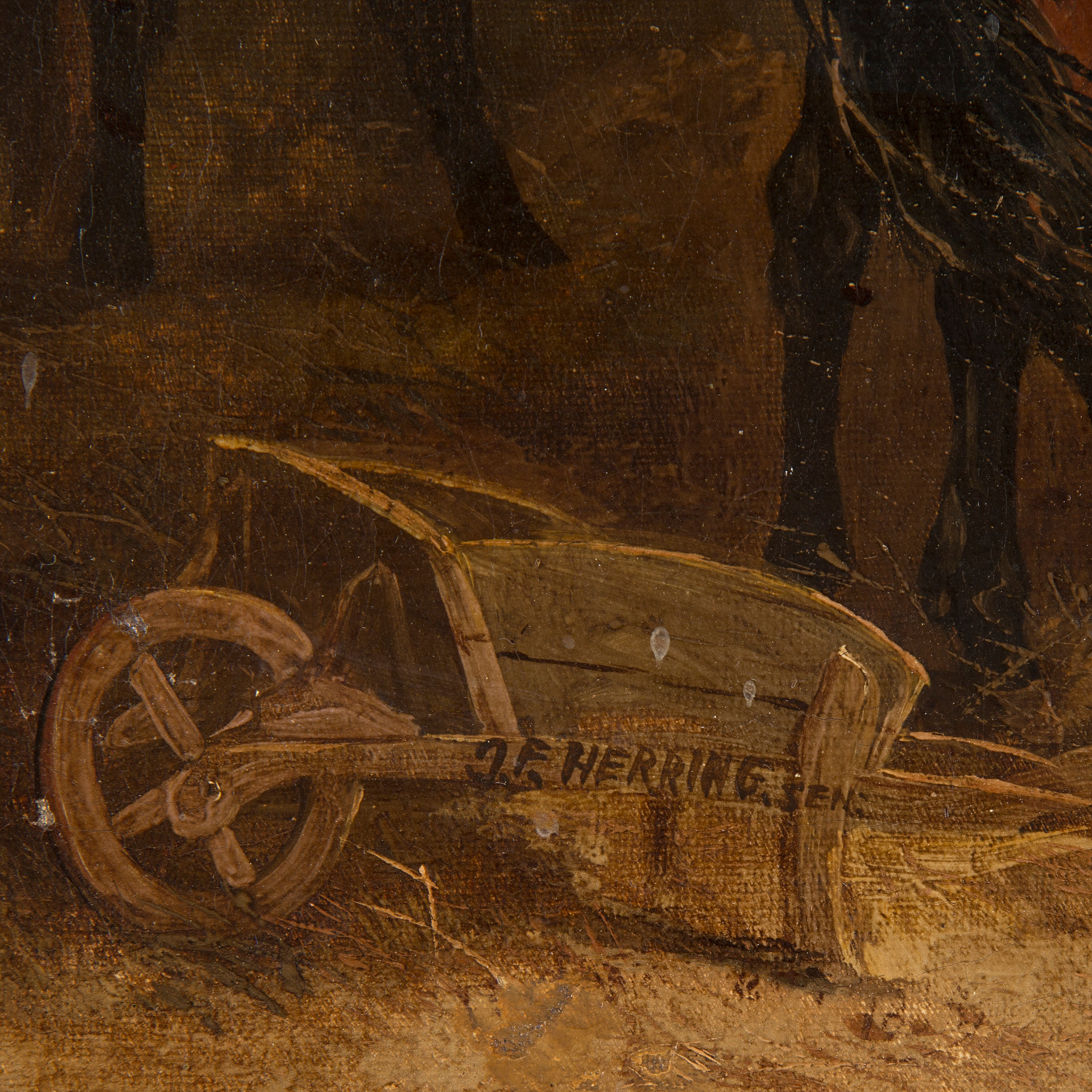 JOHN FREDERICK HERRING SEN, his art, oil on canvas, signed. Bukowskis