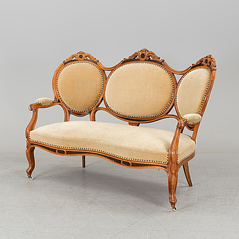 A Rococo style  beech, mid 20th Century.