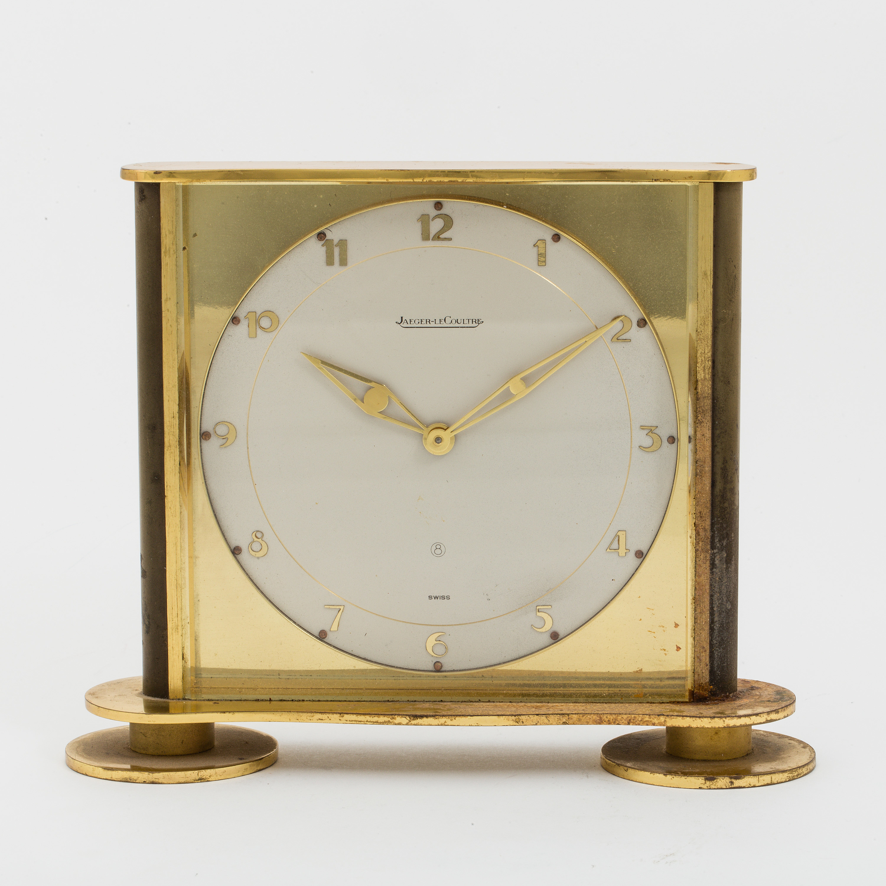 JAEGERLeCOULTRE, table clock, 170 x 140 x 50 mm, Bukowskis
