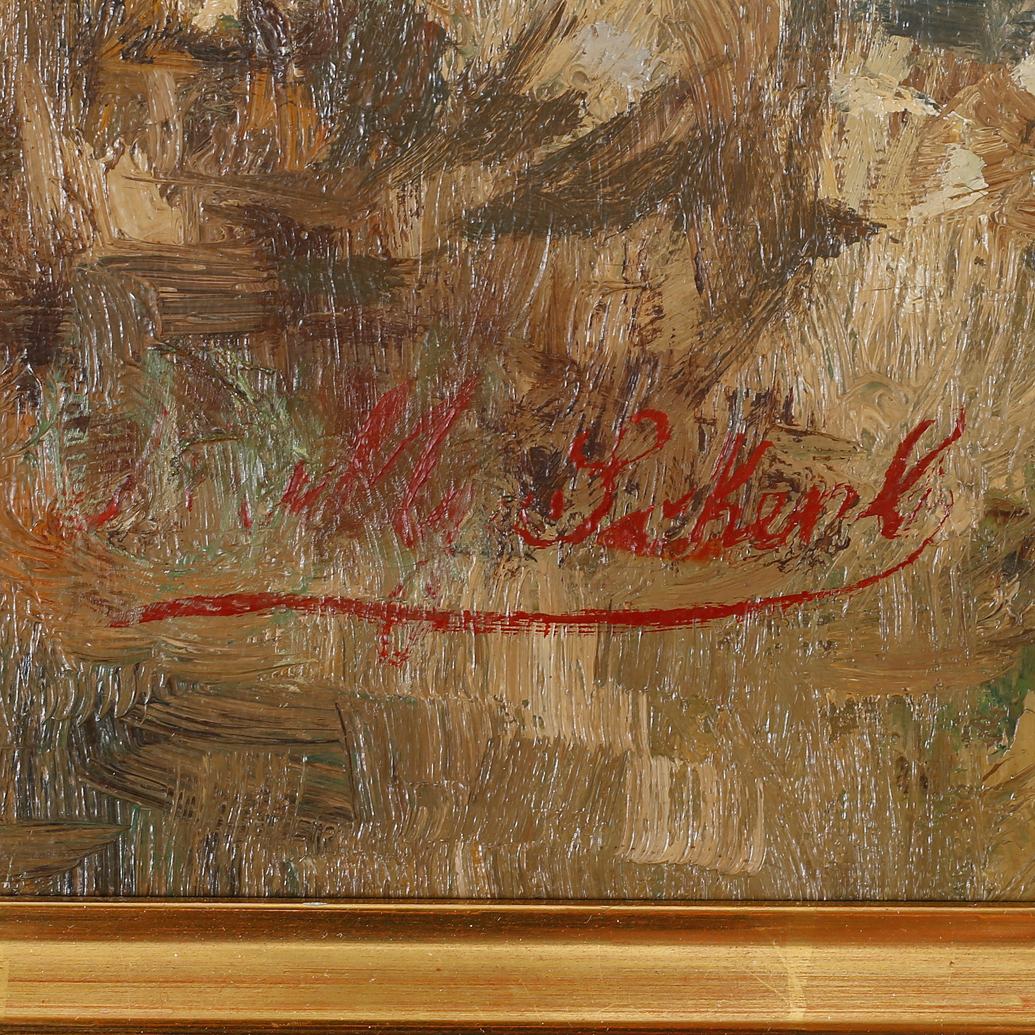 UNKNOWN ARTIST, oil on canvas, signed. - Bukowskis