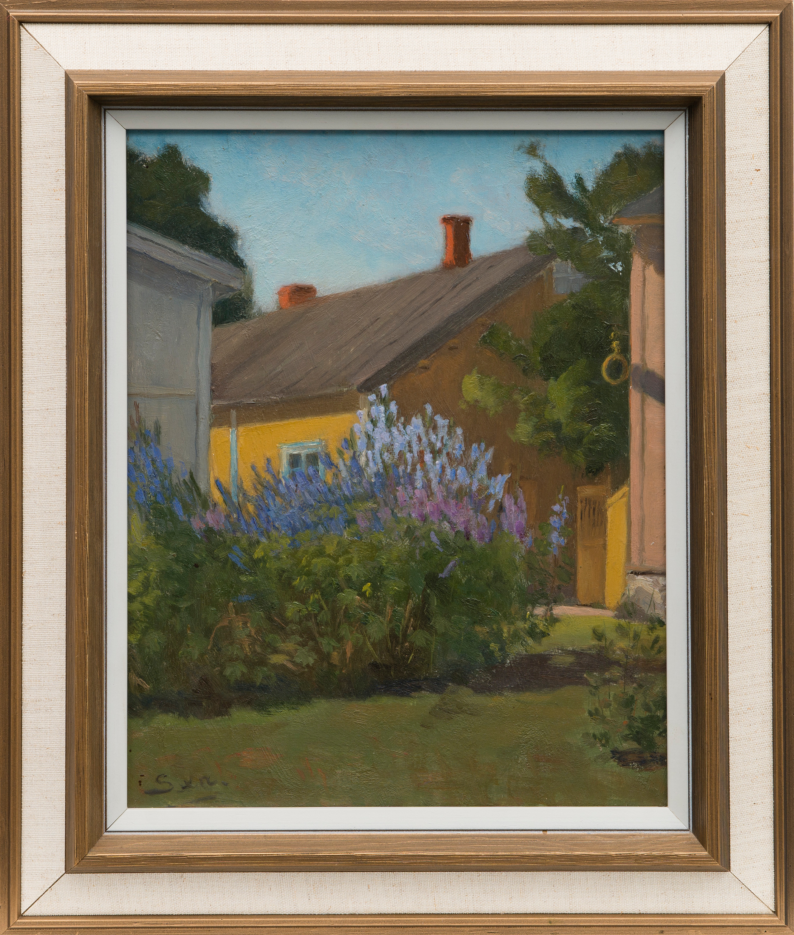 OSKAR SAXELIN, oil on board, signed. Bukowskis