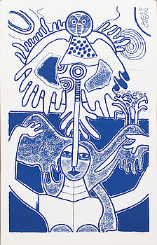 BEVERLOO CORNEILLE, BEVERLOO CORNEILLE, litograph in colour, signed, numbered XLVI/L and dated '85,