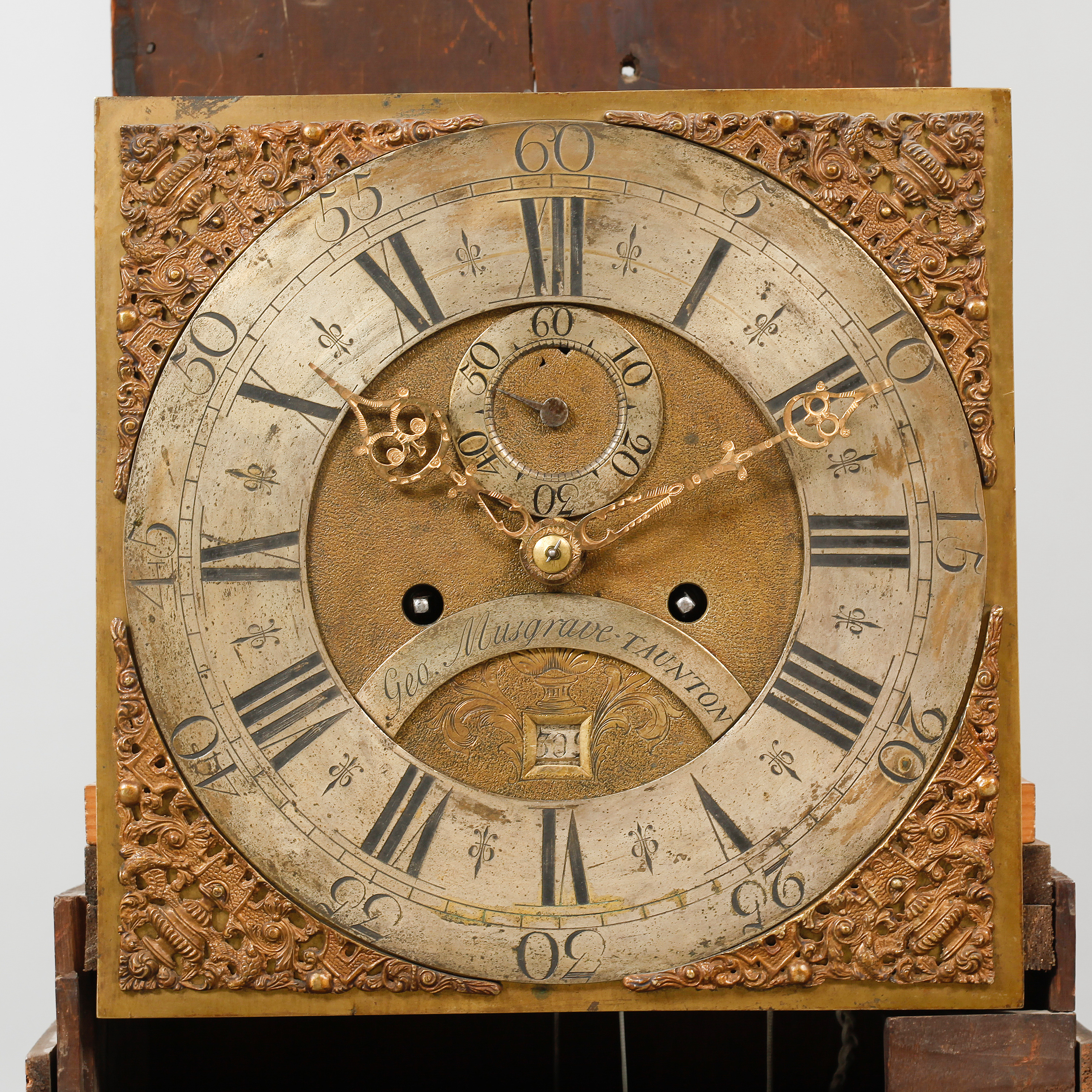 A grandfather clock from Taunton in England, early 19th century