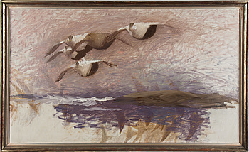 BRUNO LILJEFORS, oil on canvas, on verso stamp of the artist's estate.