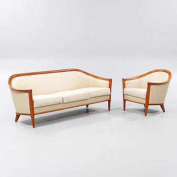 A sofa and an armchair designed by Bröderna Andersson, named "Fabiola".