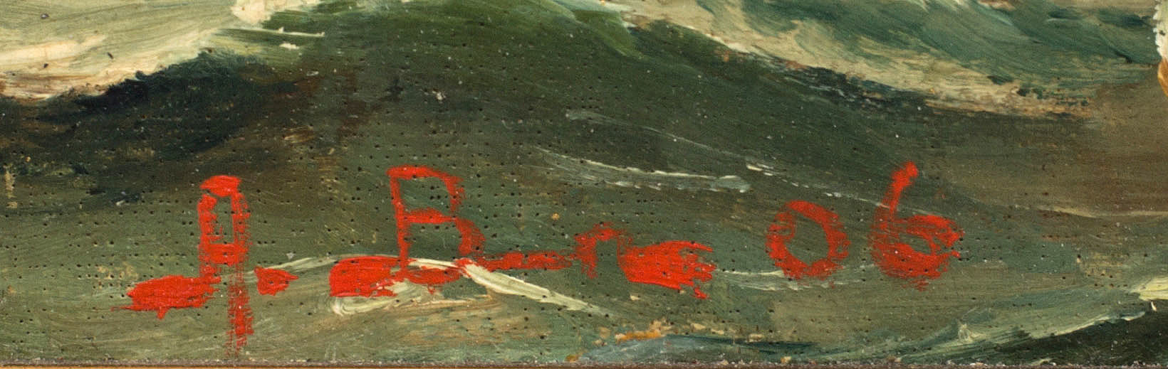 ALBERT BERG, oil on canvas. Signed and dated 1906. Bukowskis