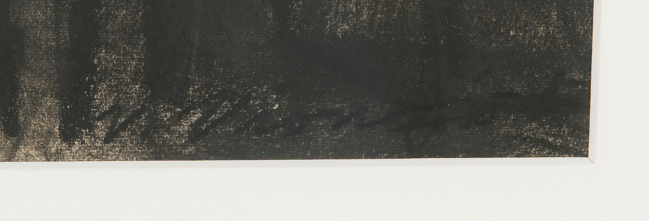 charcoal drawing, signed. Bukowskis