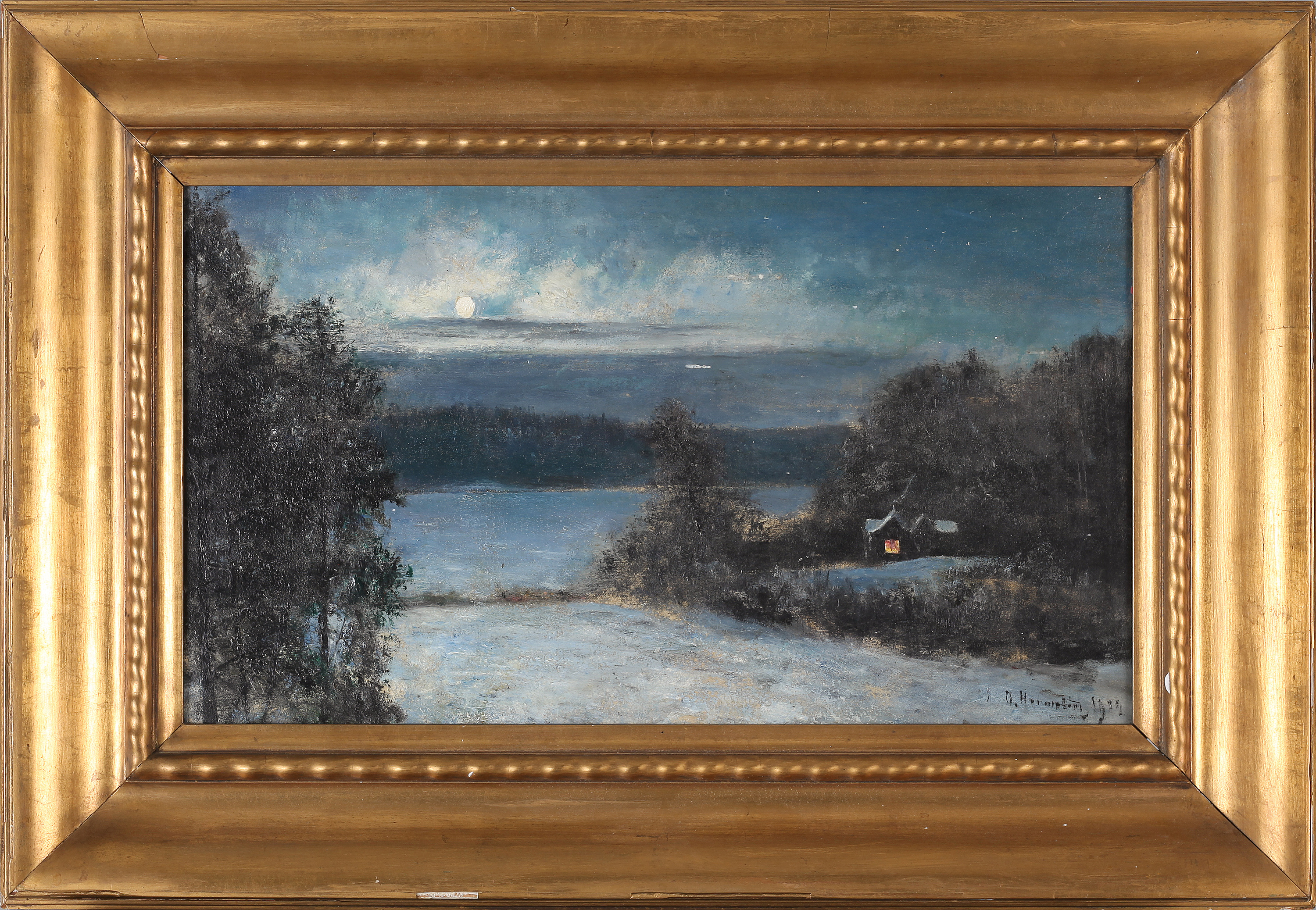 OLOF HERMELIN, oil on canvas, signed. Bukowskis