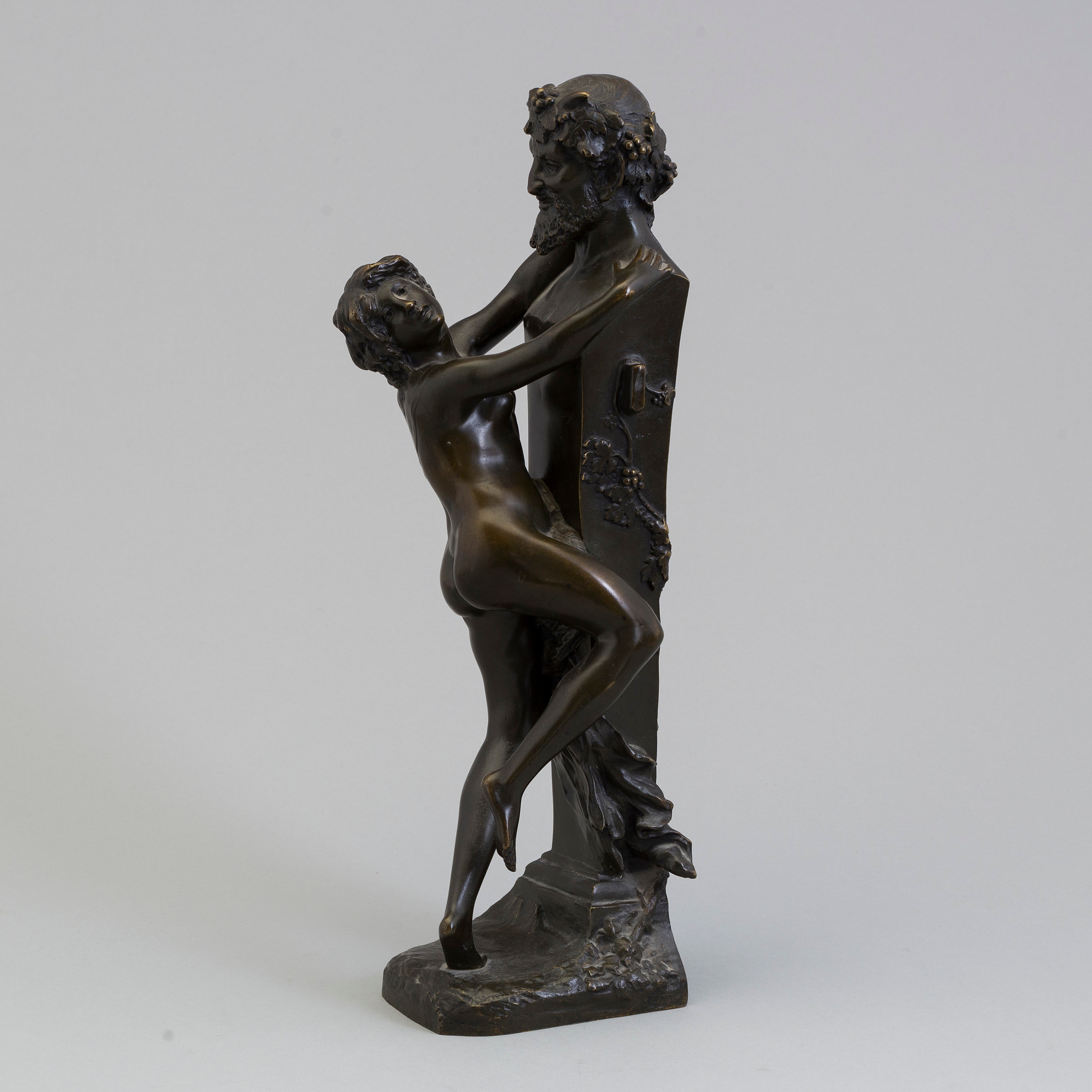 CLAUDE MICHEL CLODION, bronze sculpture, late 19th century. Bukowskis
