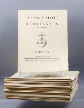 96091. BÖCKER, 40 häften, Svenska Slott och Herresäten, 1931-34.