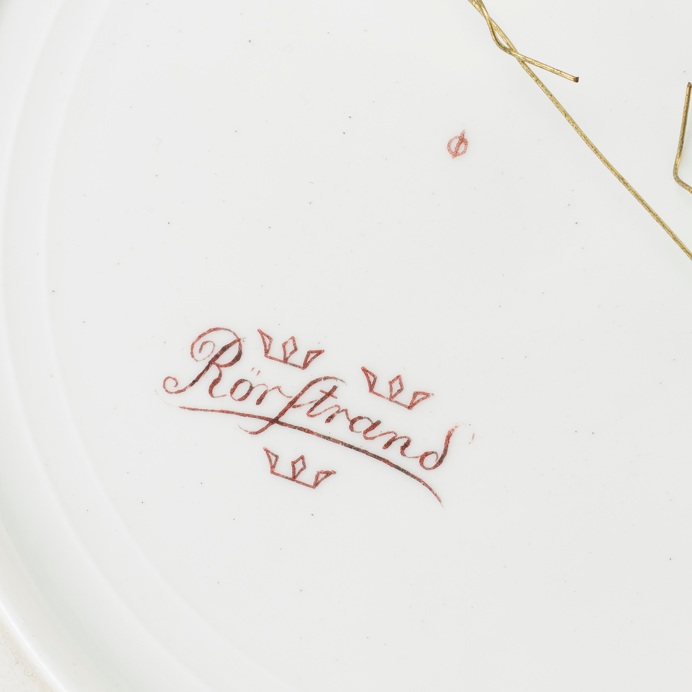 a set of six porseline plates by Rörstrand, late 19th century. - Bukowskis