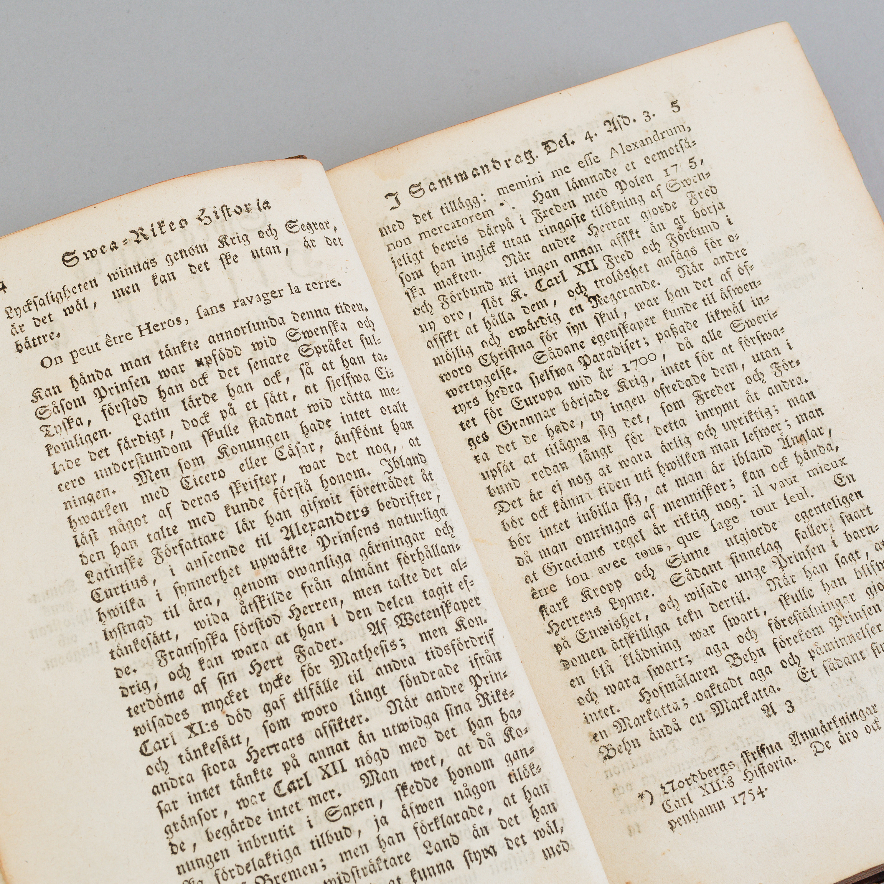 BOK, Sammandrag af Swea Rikes Historia, Sven Lagerbring, Stockholm 1779