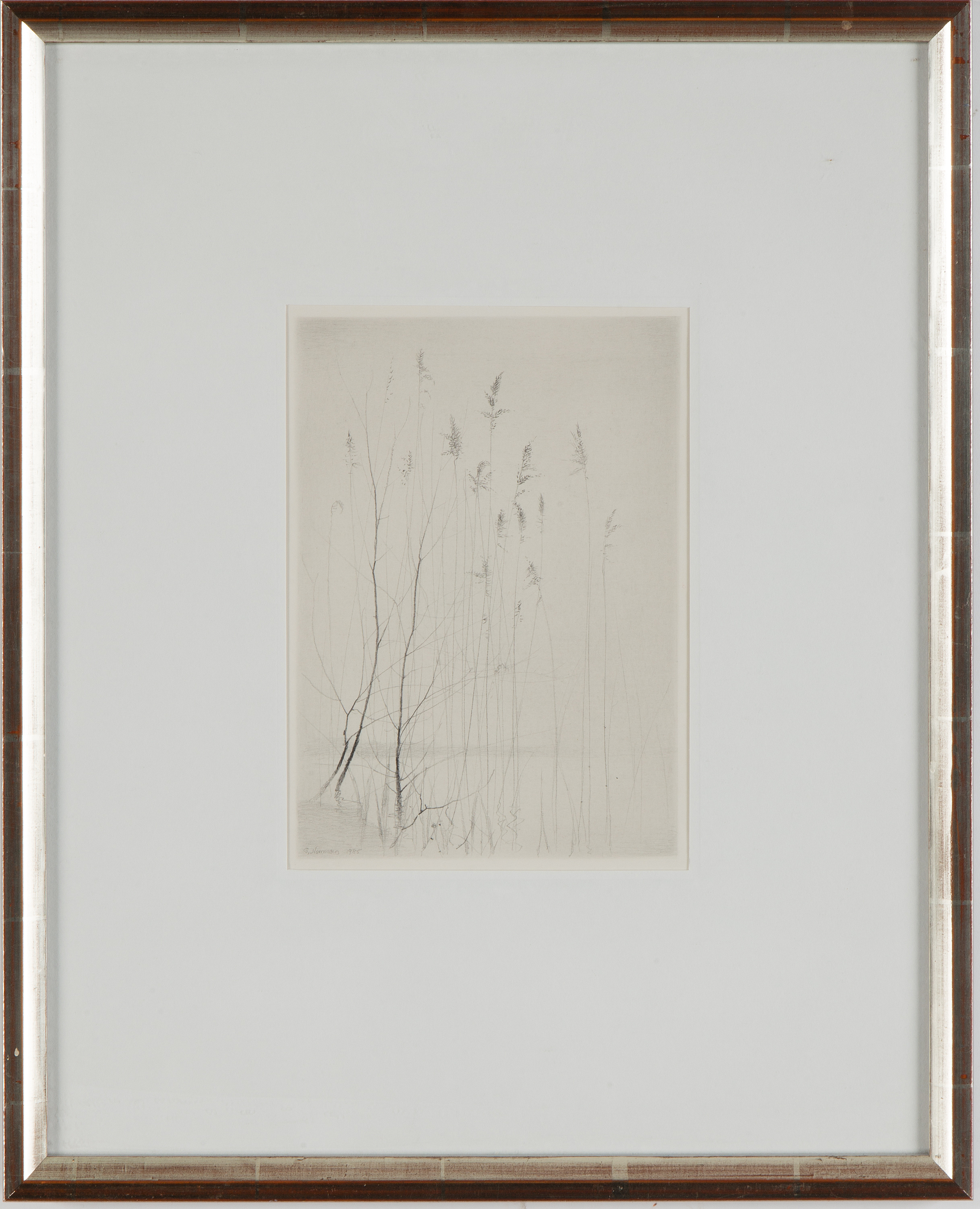 GUNNAR NORRMAN, 2 pencil drawings, signed and dated 1979 and 1985 ...