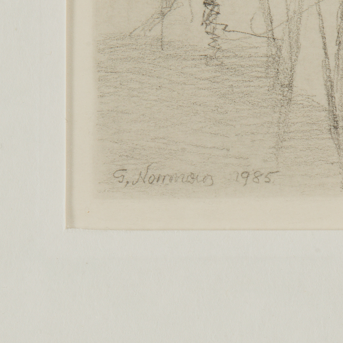 GUNNAR NORRMAN, 2 pencil drawings, signed and dated 1979 and 1985 ...