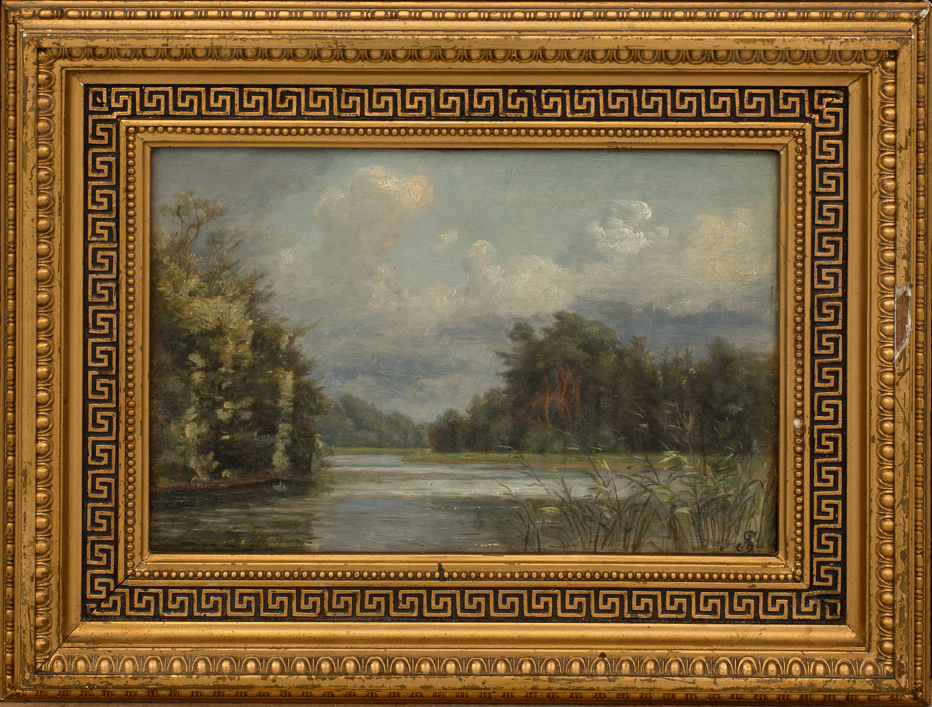 UNKNOWN ARTIST, oil on panel. Monogram signed. - Bukowskis
