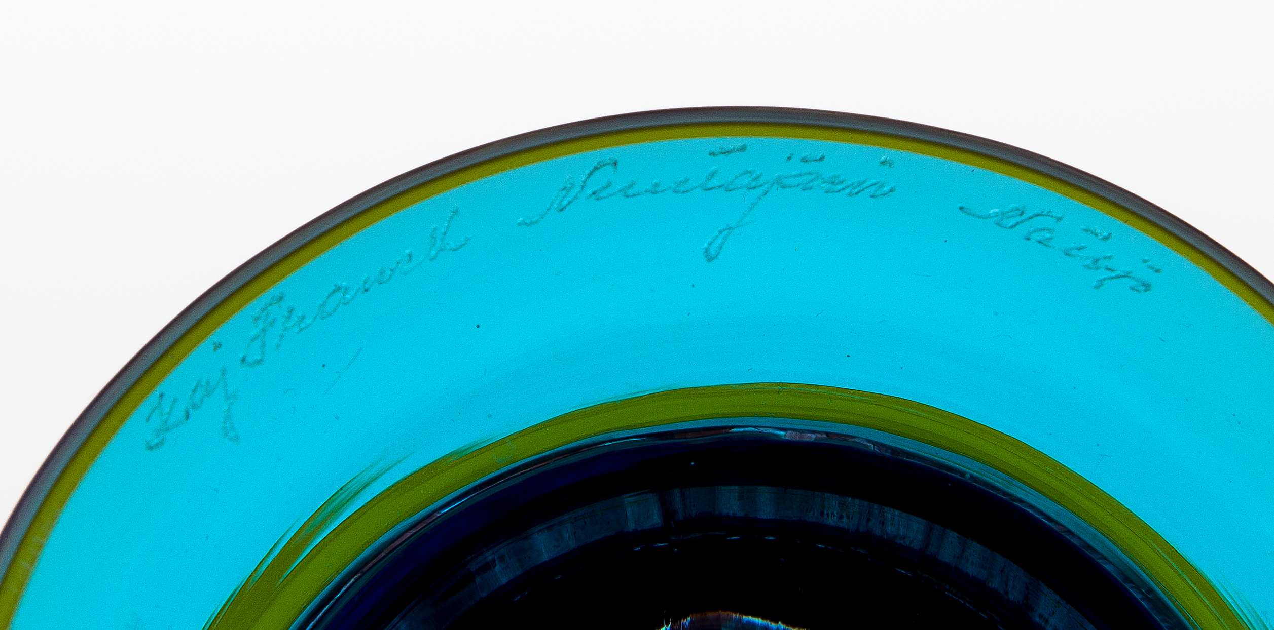 Two Glass Goblets, one signed Kaj Franck Nuutajärvi Notsjö. Bukowskis