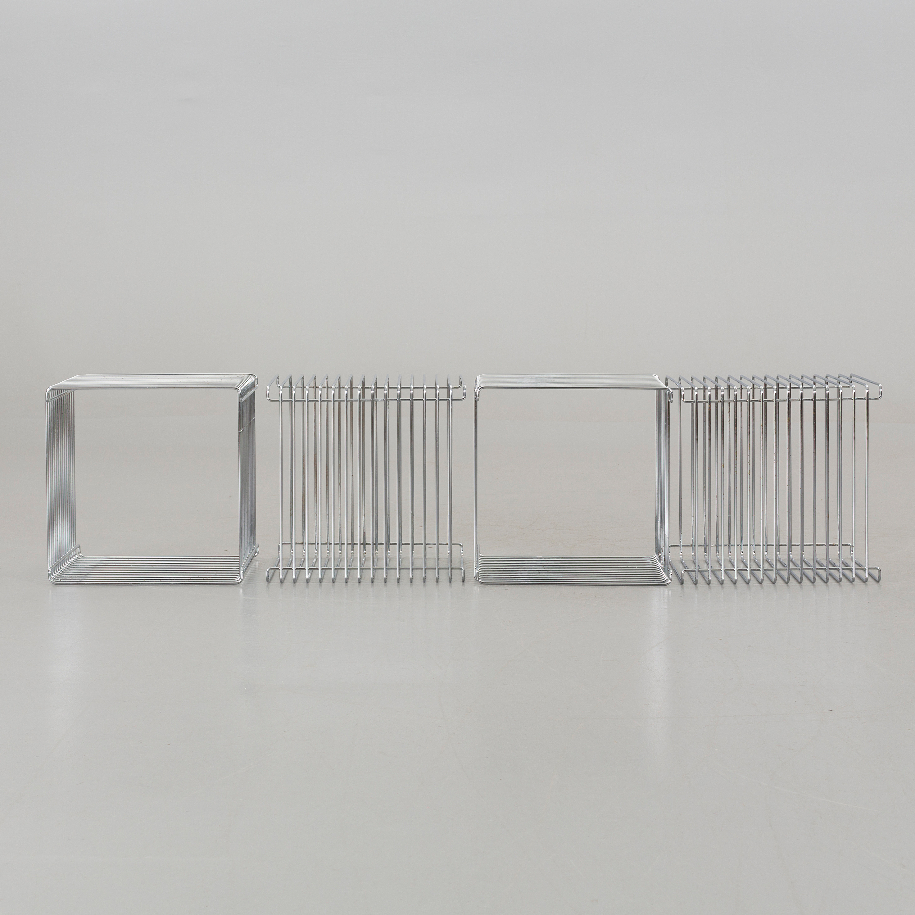 VERNER PANTON, "Wire cube", 4 st. Bukowskis