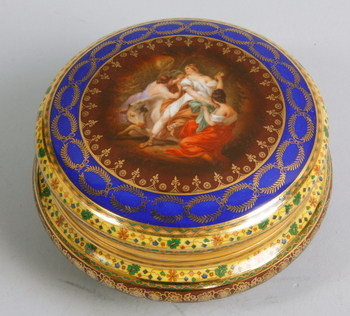 9791. ASK MED LOCK. Porslin. Karlsbad, Tjeckoslovakien.