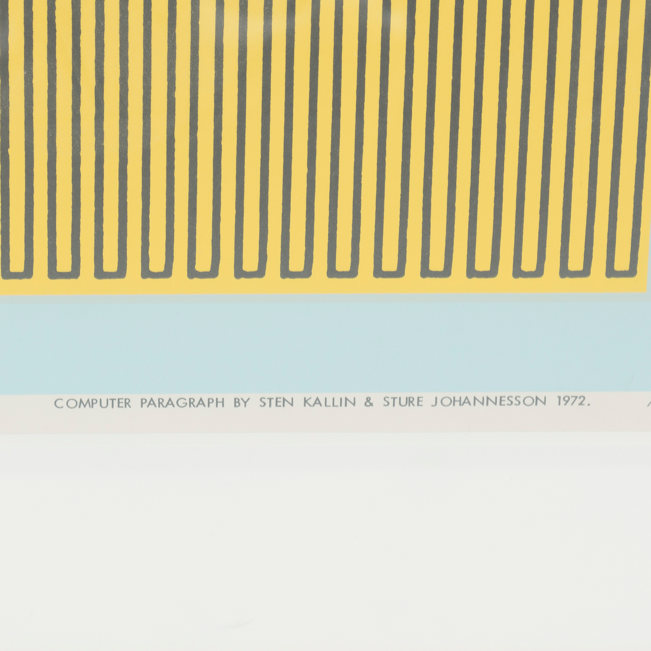 STURE JOHANNESSON, Computer Graphic, collaboration with Sten Kallin ...