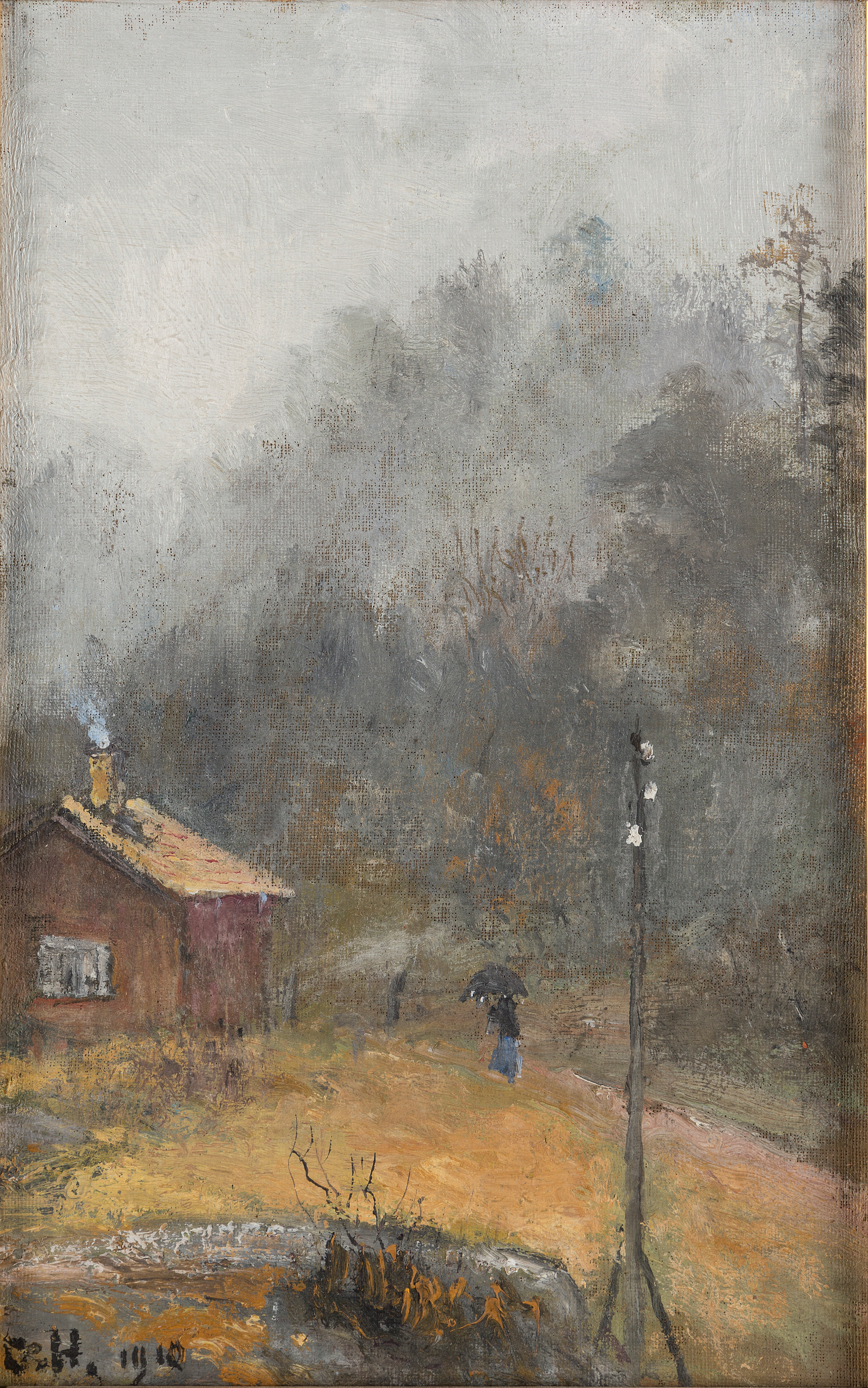 OLOF HERMELIN, Oil on panel, signed and dated 1910. - Bukowskis