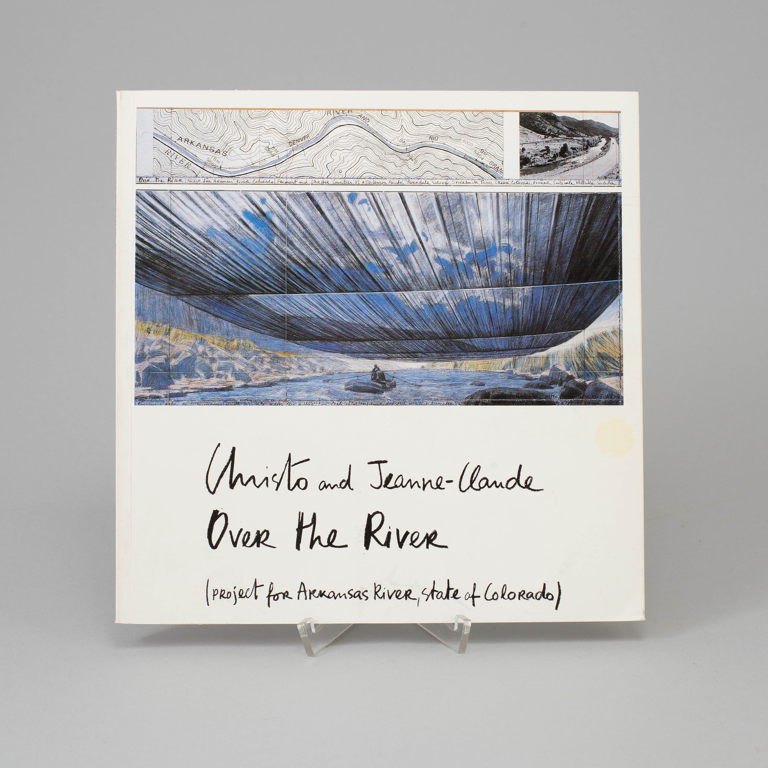 Christo Jeanne Claude Book Over The River 01 Signed Christo Jeanne Claude For Jacob With Love Bukowskis
