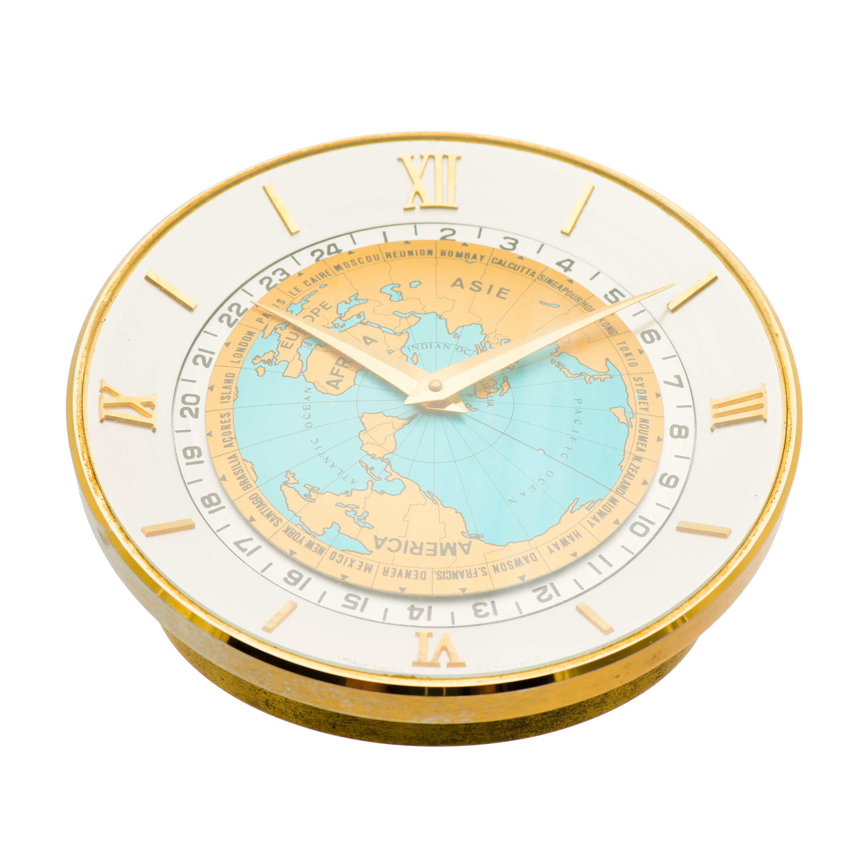 IMHOF, 8 day movement, table clock. Bukowskis