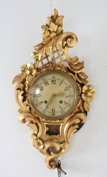 98469. VÄGGPENDYL, rokokostil, 1900-talets andra hälft.