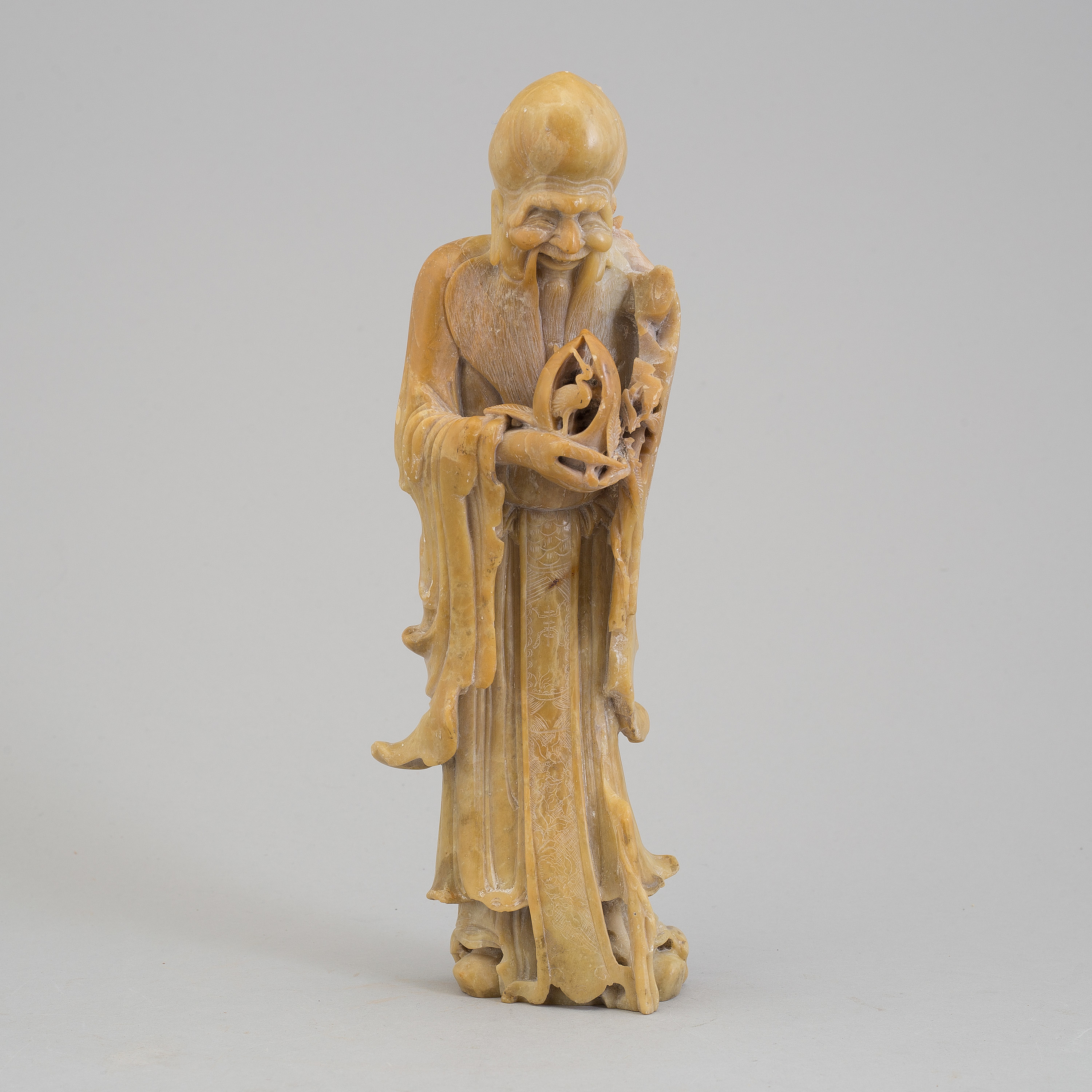 A large Chinese soapstone figurine, 20th century. Bukowskis