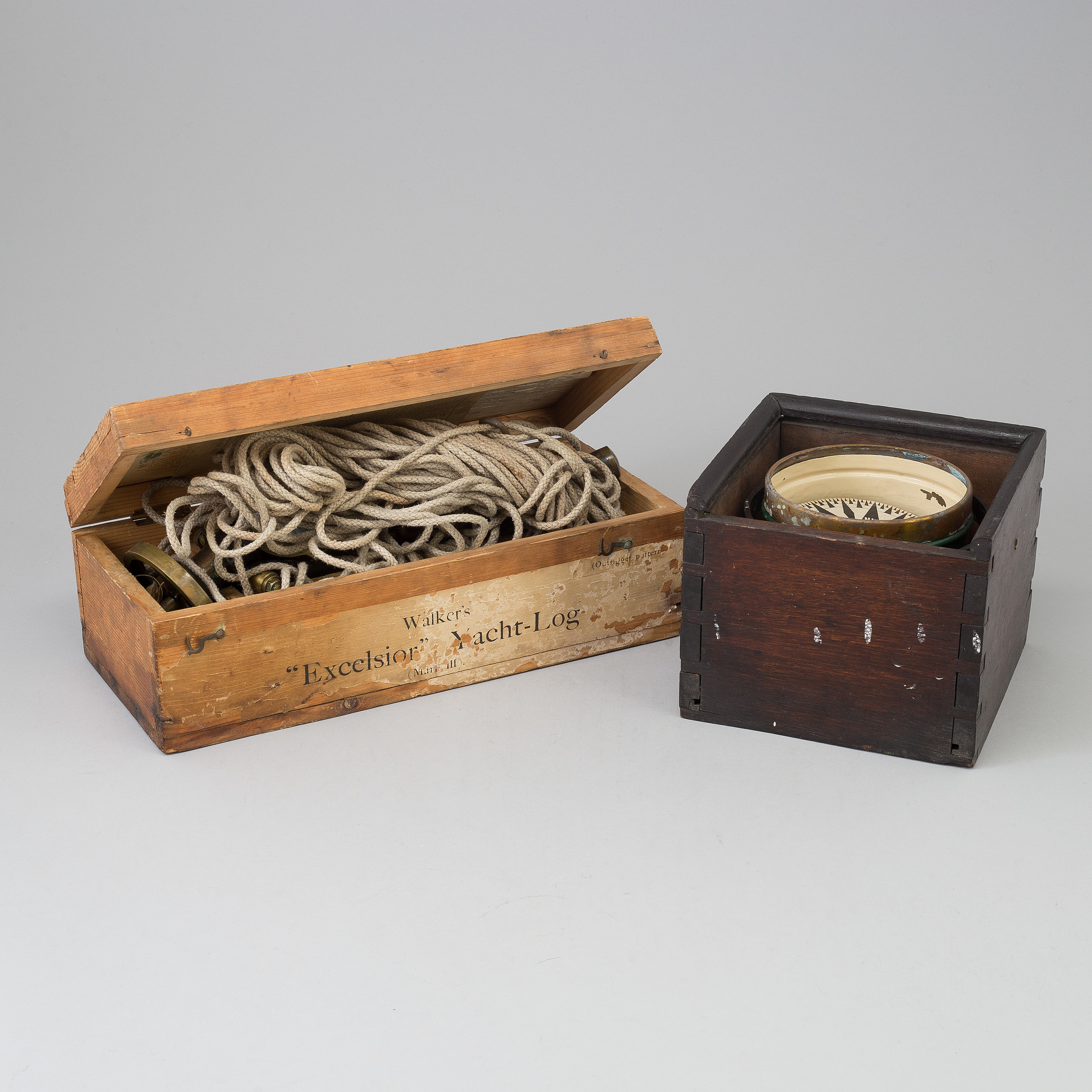 Two nautical objects, 20th century. Bukowskis