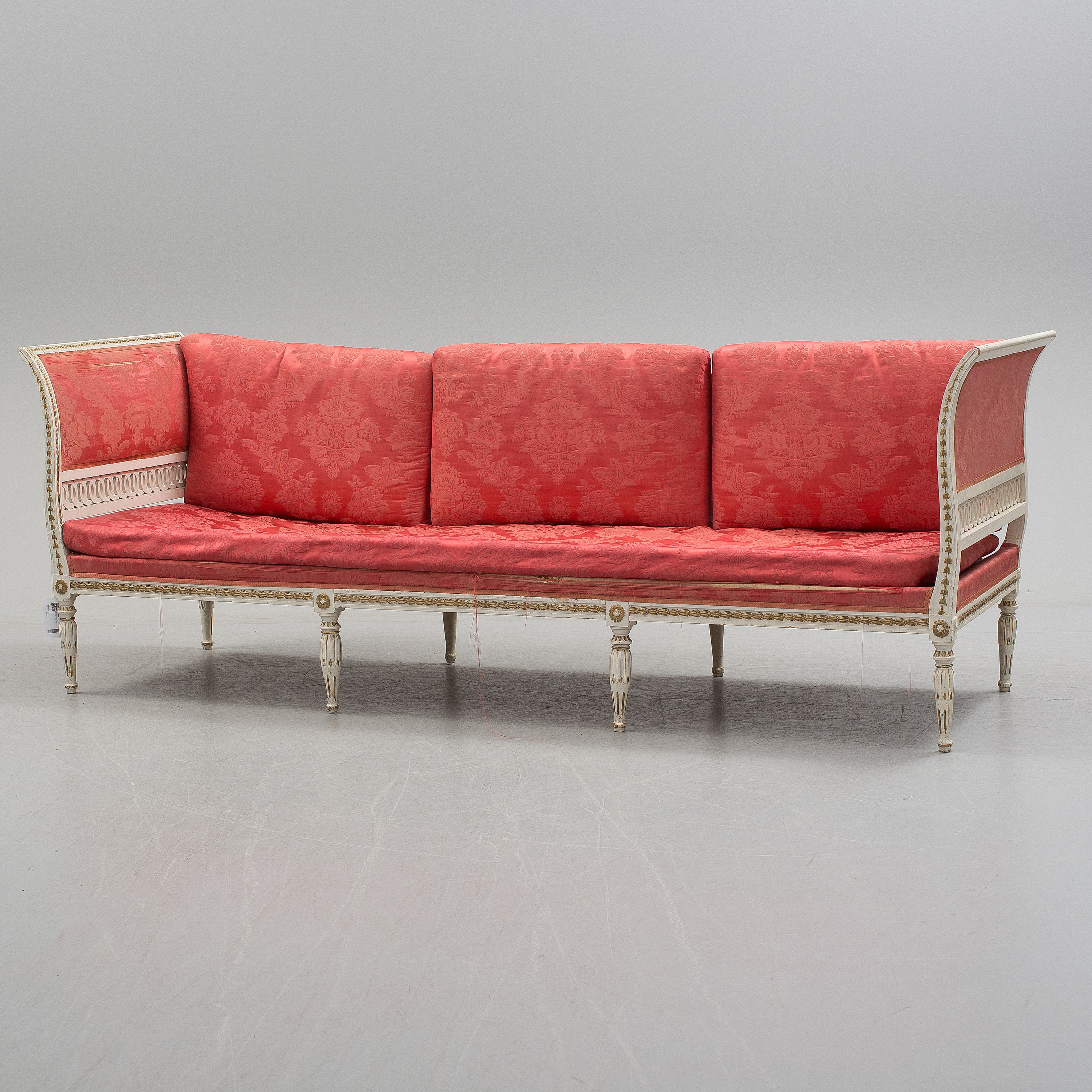 An early 19th century late Gustavian sofa. Bukowskis