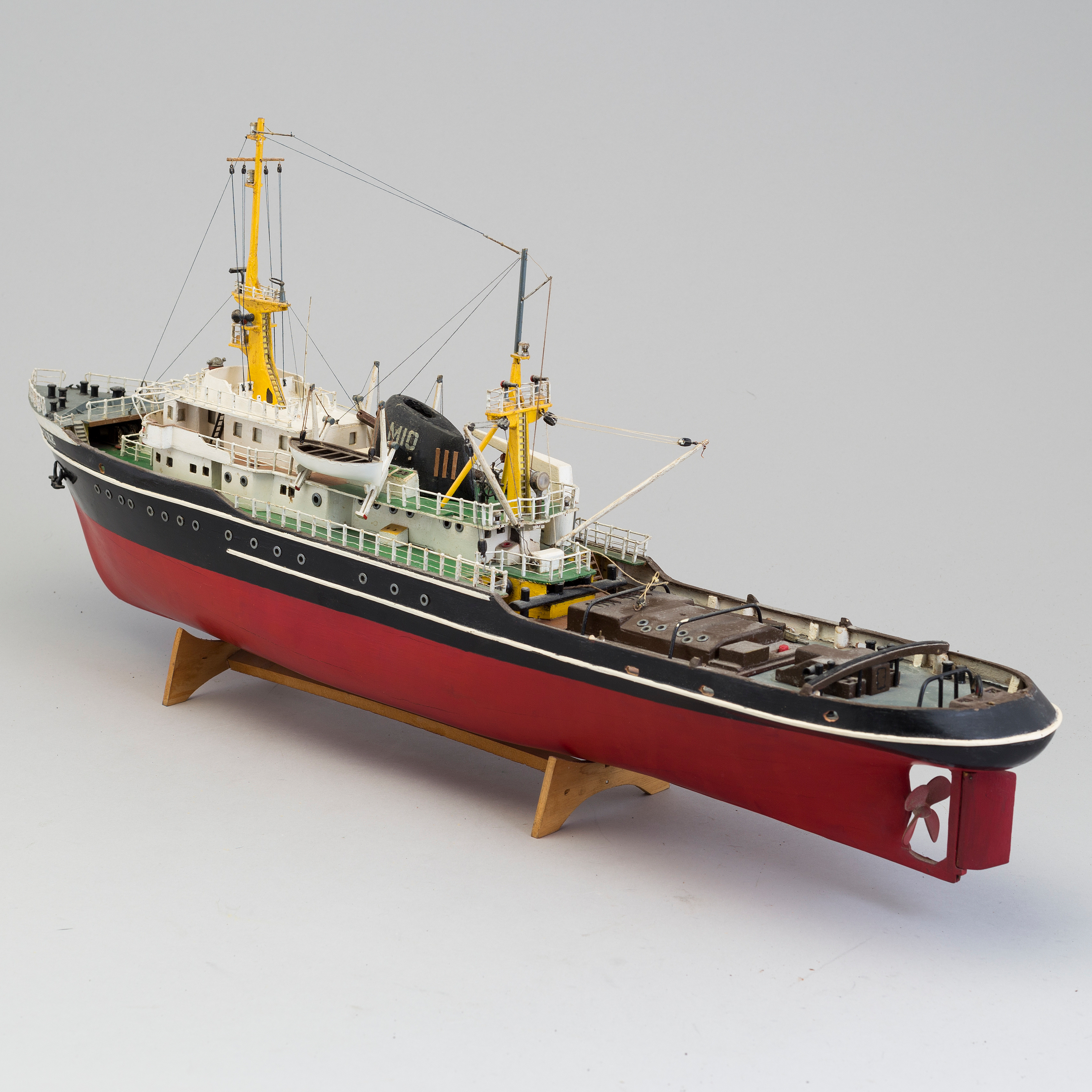 A Model Of The Motorship Zwarte Zee Second Half Of The 20th Century Bukowskis