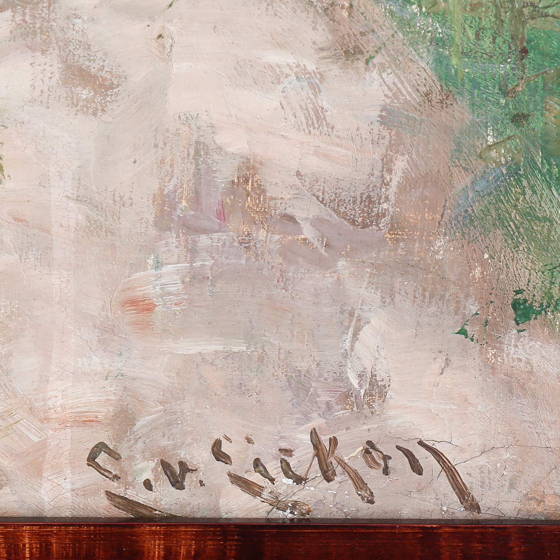 ELISABETH VAN EICKEN, oil on canvas, signed. Bukowskis