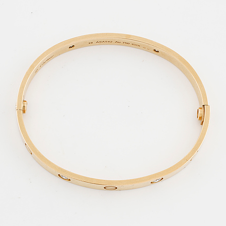 cartier bracelet brilliant diamonds ct total four cut