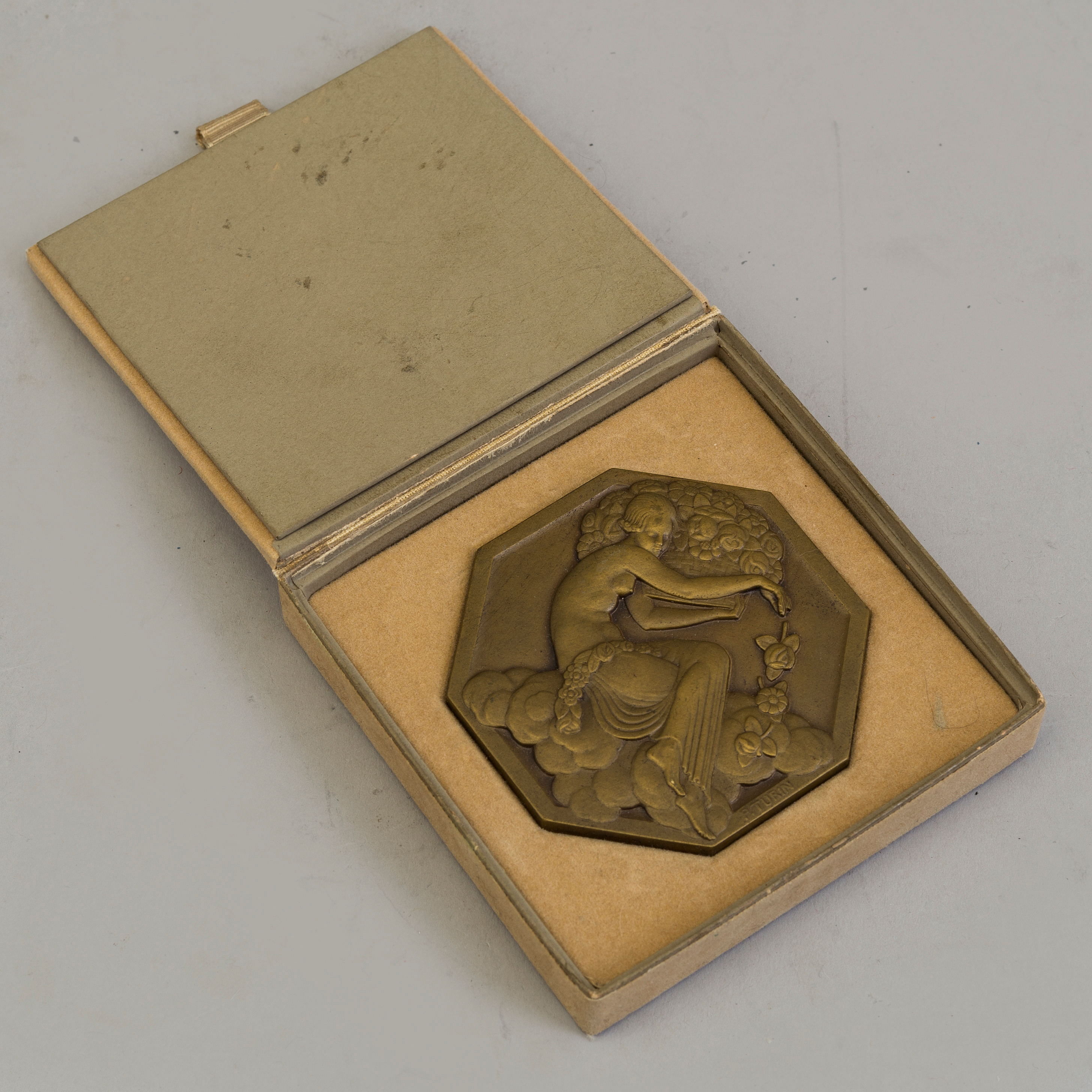 Broche En Argent Signée Pierre Turin - Période Art Déco - Bijou Vintage Occasion